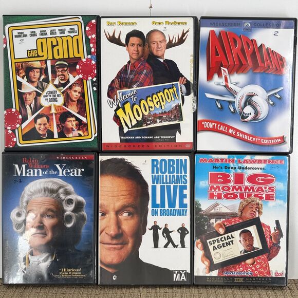 Other - Comedy DVD Lot Airplane Robin Williams Big Mommas House Mooseport